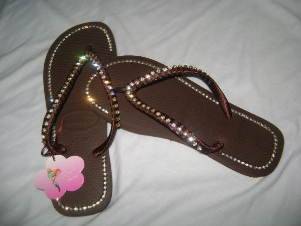 havaianas chique com strass