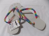 Design das havaianas chique com strass