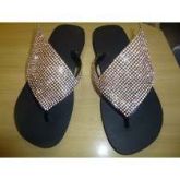 havaianas com manta de strass