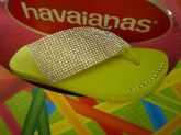 Design das havaianas chique com strass